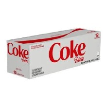 CAN- Coca-Cola Diet 12 x 355ml - Sold by Case (10484)