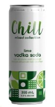 Additional picture of Chill St. Craft Mocktail Non-Alcoholic Lime Vodka Soda 355ml 4/Pack - (6)(00002)