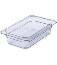 Carlisle Clear Plastic Insert, Cold Food Pan, 2.5" Deep, 1/2 Size (6) (84443)