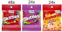 Additional picture of Mars Wrigley Skittles Starburst Peg PPK - 96ct (47063)