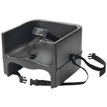 Winco Black Plastic Booster Seat, 3 way strap
