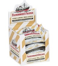 Fisherman's Friend Honey Lemon Sugar Free 22's 8/Box (36)(02806)
