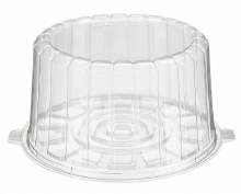 Plain Cake Dome 7" Round 4.4" High - 100/CASE - SOLD BY CASE - (1) (1007CL)