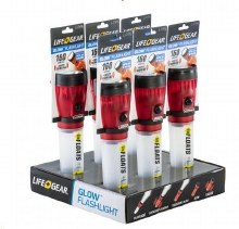 Additional picture of LifeGear 160 Lumen Glow Storm Flashlight- RED(00141)
