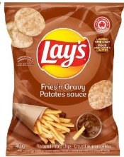 Lays Fries In Gravy Flavoured Potato Chips 40G 40bag/case (08476)(126993)