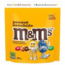 M&M Stand Up Pouch Peanut Family Size - 345g (15)(46482)