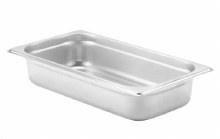 Steam Pan Insert, Stainless Steel Insert, 2.5" Deep, 1/3 Size (81302)