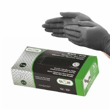 Globe LARGE Black Medical 5mil Nitrile Gloves - 100/BOX (02892)