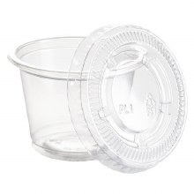 Premier Essentials - Lid - For 1oz Plastic Portion Cup - 100/SLV - SOLD BY SLV - (25) (80360)