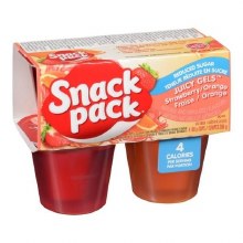 Snack Pack Strawberry/Orange Jello No Sugar Added - 4/PACK (12)(41236)