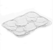 Polar Plastic 6 Cell Tart Container - 300/CASE