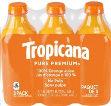 Tropicana Pure Premium Original Orange Juice 3 x 1.36L (2)