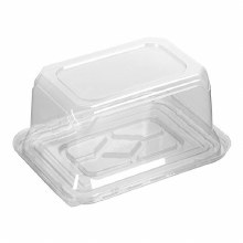 Polarpak Bar Cake Dome Container (4x6) - 180/CASE (5RM042PL1C)