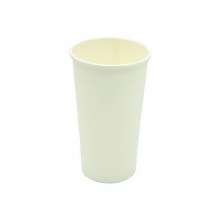 EcoSystems 20oz Coffee Hot Paper Cups, Plain, White - 50/SLV - SOLD BY SLV - (20) (ECOCUP20-PR)