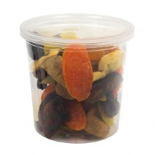 EcoSystems 24oz Round Deli Container, PP, Clear - 25/PKG - SOLD BY PKG - (20) (Pro-Kal) (68003)
