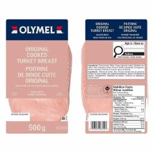 FRESH - Olymel Ready To Eat Sliced Turkey Breast Roast - 500g x 6/CS - SOLD BY CASE - (1) (8108677)
