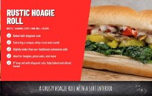 Costanzo's Rustic Hoagie Roll - 48/CASE