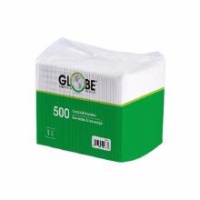 Globe Cocktail Napkin 1/4 Fold (9"x 9") - 500/PKG (8) (00478)