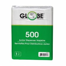 Globe Junior Disp Napkin Tall Fold - 500/PKG (20) (00479)