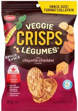 Dare Veggie Crisps Spicy Chipotle 30g Snack Size - 8/BOX (64295)