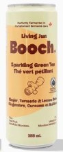 Booch. Sparkling Green Tea GINGER, TURMERIC & LEMON BALM 355ml Can - 12/CASE (75363)