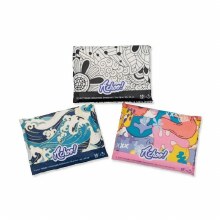Achoo! Slim Wallet Pack Tissues (waves & lines) - 10ct (15179)
