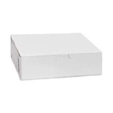 Vicbay White Cake Box - 9" x 6" x 2.5" - 250/CASE