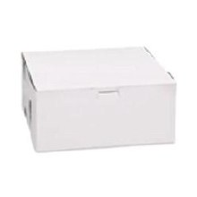 Vicbay White Cake Box - 9" x 9" x 4" - 200/CASE