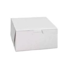 Vicbay White Cake Box - 5.5" x 5.5" x 2.5" - 250/CASE