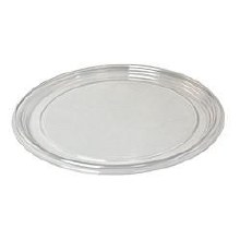 Vicbay Plastic Round Catering Tray Clear 16" - 36/CASE