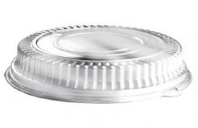 Vicbay Plastic Low Dome Lid For Catering Tray Clear 12" - 36/CASE