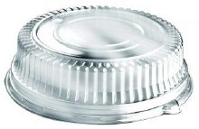 Vicbay Plastic High Dome Lid For Catering Tray Clear 12" - 36/CASE
