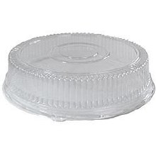 Vicbay Plastic High Dome Lid For Catering Tray Clear 18" - 36/CASE