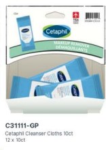 Gravity Pack - Cetaphil Gentle Skin Cleansing Cloths - 10ct - 12/BOX (31111)