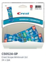 Gravity Pack - Crest Scope Minibrush - 2pk - 24/BOX (50524)