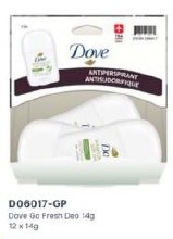 Gravity Pack - Dove Go Fresh Antiperspirant - 14g - 12/BOX (06017)