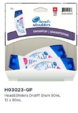 Gravity Pack - Head & Shoulders Dandruff Shampoo - 90mL - 12/BOX (03023)