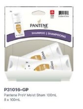 Gravity Pack - Pantene Pro-V Daily Moisture Renewal Shampoo - 100mL - 8/BOX (31016)