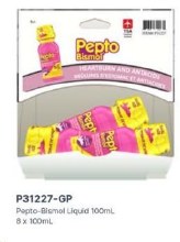 Gravity Pack - Pepto-Bismol Liquid - 100mL- 8/BOX (31227)