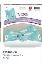 Gravity Pack - TBG Manicure Set - 4pc - 8/BOX (31006)