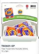 Gravity Pack - Tide Travel Sink Packets - 3pk, 5mL - 12/BOX (60621)