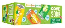 Cove Soda Zero Sugar Beverage Variety Pack, 355 mL 24-pack