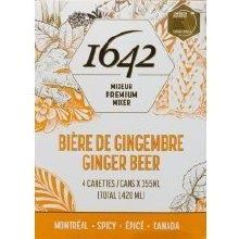 1642 Ginger Beer Can - 355mL - 6 x 4/PKG - SOLD BY CASE - (1) (80965)