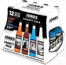 Jones Soda Glass Bottle Rainbow Variety Pack - 12 x 355ml (21200)