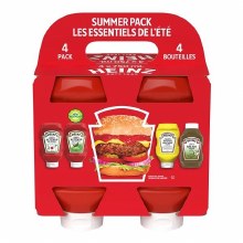 Heinz Summer Pack (Ketchup, Pickle Ketchup, Mustard, Relish) - 750mL x 4/PKG - SOLD BY PKG - (1) (3339431)