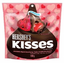 Hershey Kisses Chocolate Dipped Strawberry Peg 180g (21) (30527)