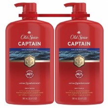 Old Spice Men's Body Wash, Captain - 2 x 987mL - SOLD BY PKG (1) (XXXXX)
