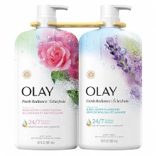 Olay Fresh Radiance Body Wash, 2 Scents (Rose, Lavender) - 2 x 887mL - SOLD BY PKG (26315)