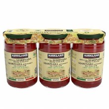 KS Organic Marinara Sauce from Tuscany, 3 x 650mL (07210)