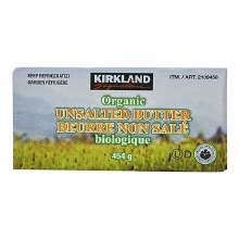 REFRIGERATED - KS Organic UnSalted Butter, 454g (40) (XXXXX)